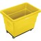 Global Industrial 8 Bushel Plastic Bulk Box Truck, Steel Chassis Base, Yellow, 33-3/10L x 24-3/5W x 27-2/5H 800312YL - alternate 4